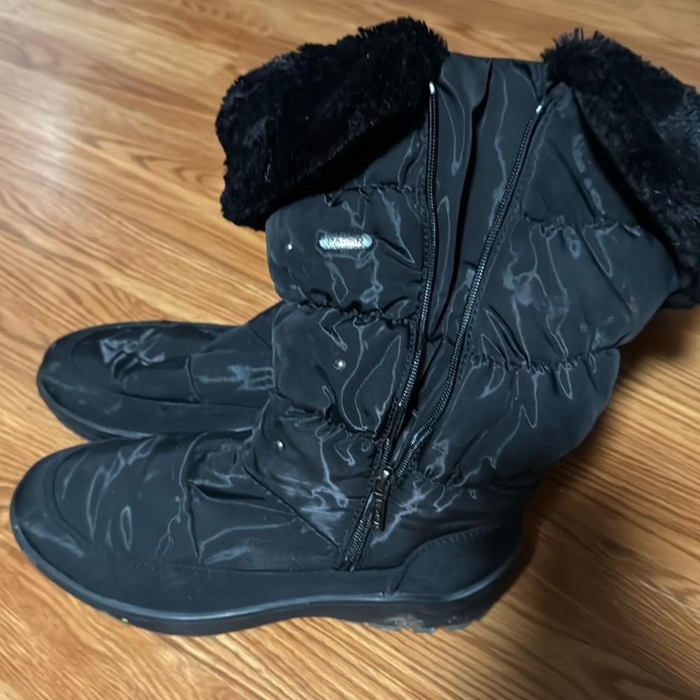 Pajar Varsovie Faux Fur Quilted Ice Grip Snow Boots